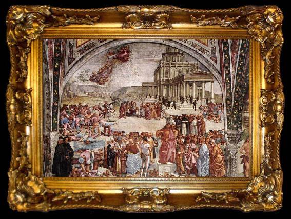 framed  Luca Signorelli Sermon and Deeds of the Antichrist, ta009-2